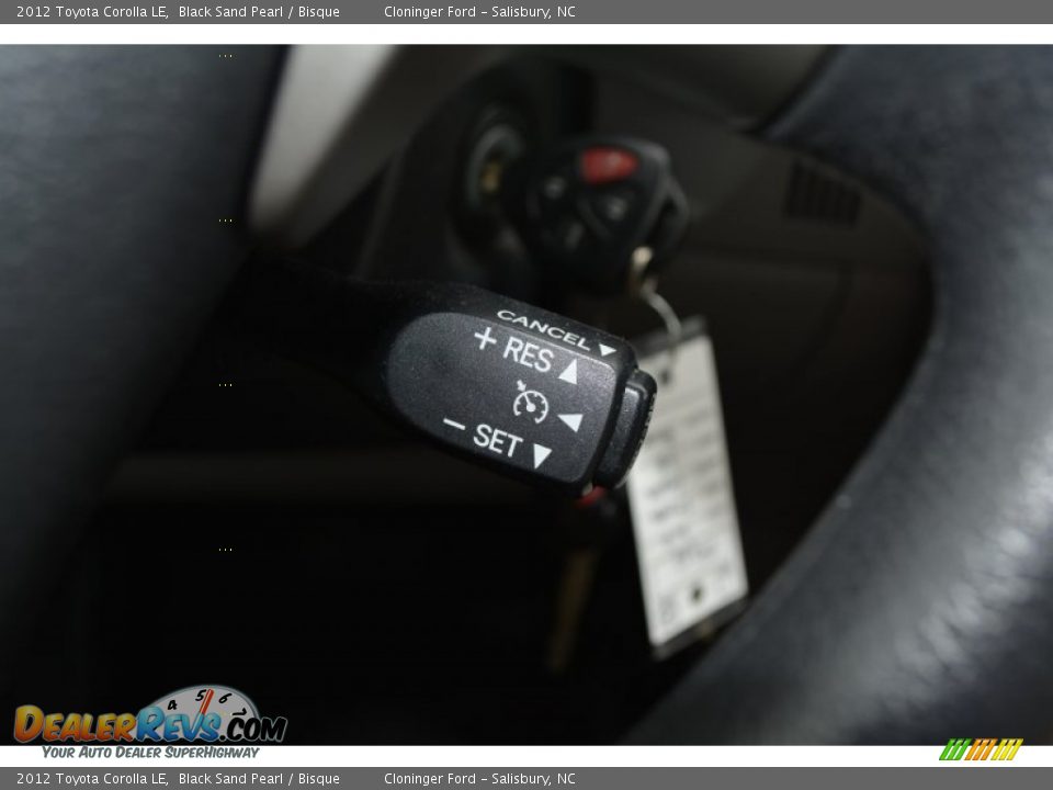 2012 Toyota Corolla LE Black Sand Pearl / Bisque Photo #22