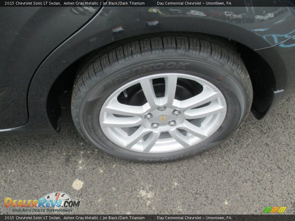 2015 Chevrolet Sonic LT Sedan Ashen Gray Metallic / Jet Black/Dark Titanium Photo #3