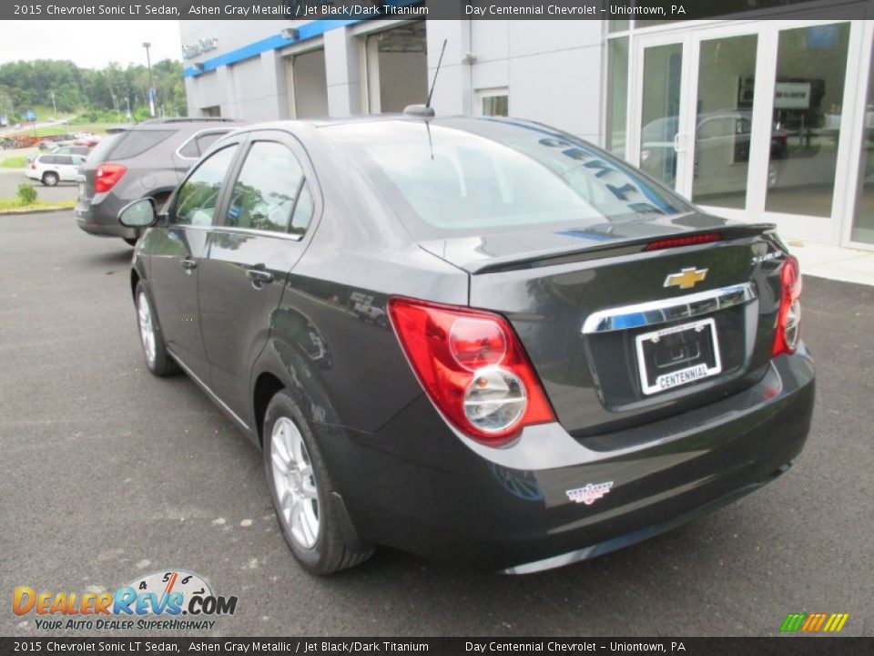 2015 Chevrolet Sonic LT Sedan Ashen Gray Metallic / Jet Black/Dark Titanium Photo #4