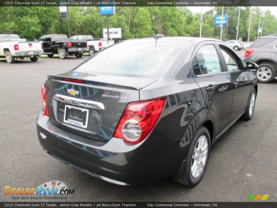 2015 Chevrolet Sonic LT Sedan Ashen Gray Metallic / Jet Black/Dark Titanium Photo #6