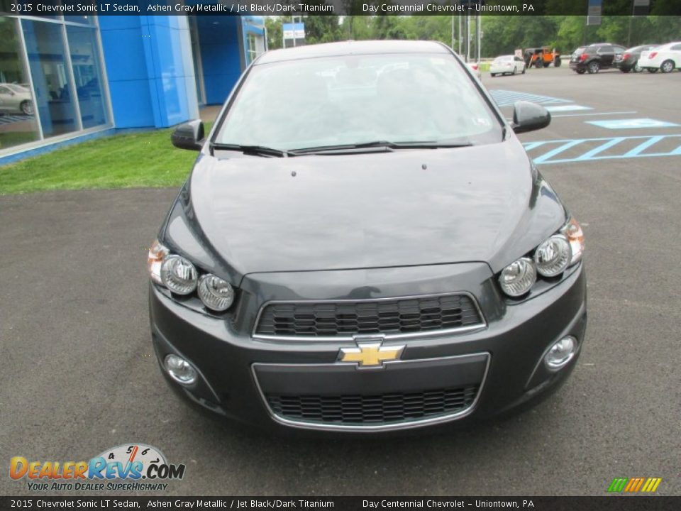 2015 Chevrolet Sonic LT Sedan Ashen Gray Metallic / Jet Black/Dark Titanium Photo #9