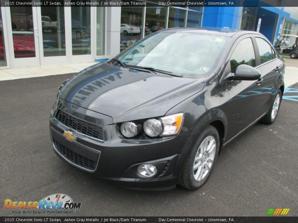 2015 Chevrolet Sonic LT Sedan Ashen Gray Metallic / Jet Black/Dark Titanium Photo #10