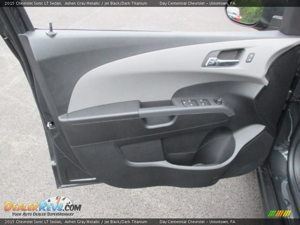 2015 Chevrolet Sonic LT Sedan Ashen Gray Metallic / Jet Black/Dark Titanium Photo #11