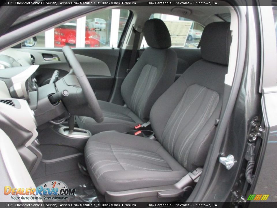 2015 Chevrolet Sonic LT Sedan Ashen Gray Metallic / Jet Black/Dark Titanium Photo #12