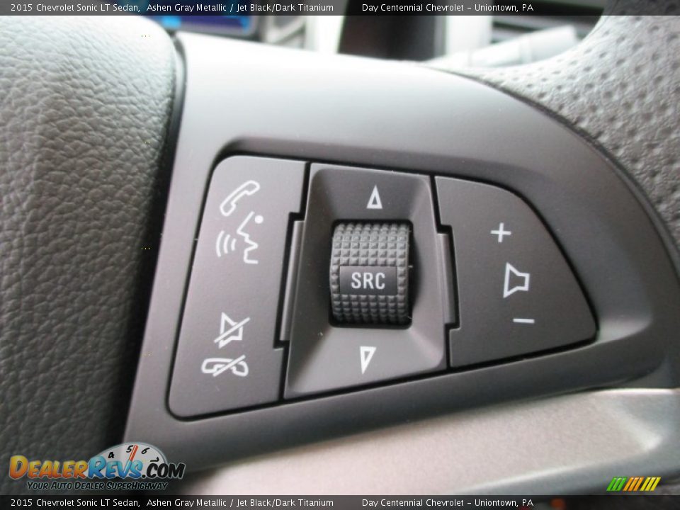 2015 Chevrolet Sonic LT Sedan Ashen Gray Metallic / Jet Black/Dark Titanium Photo #17