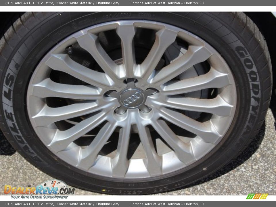 2015 Audi A8 L 3.0T quattro Glacier White Metallic / Titanium Gray Photo #4