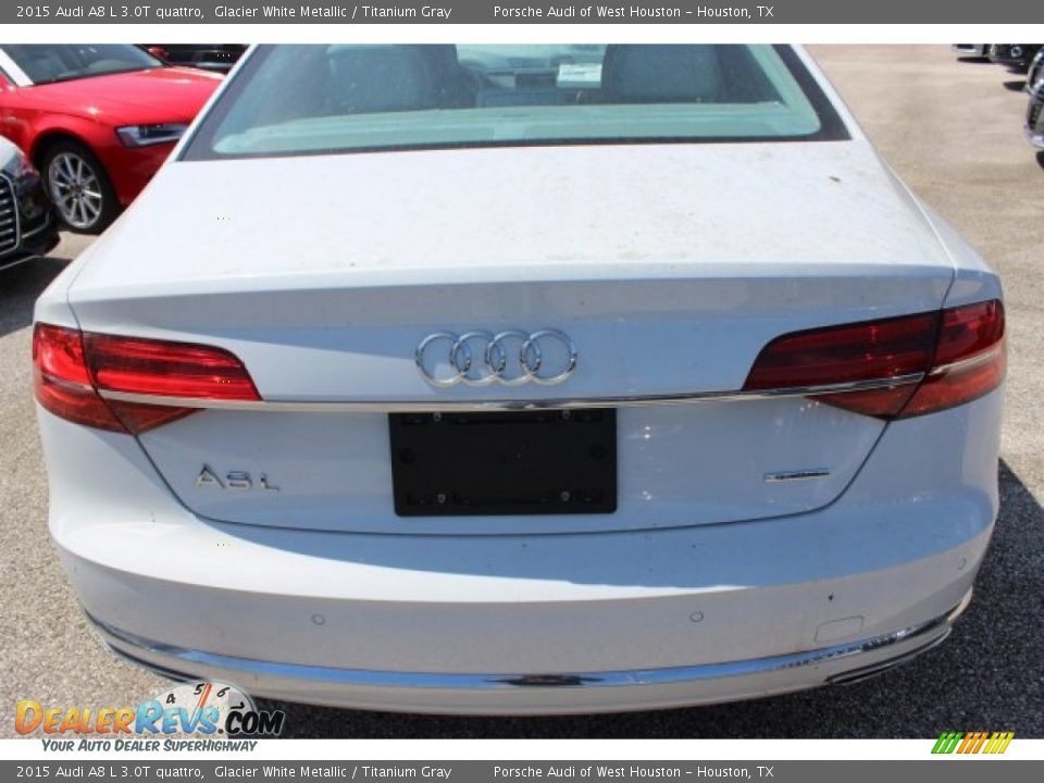2015 Audi A8 L 3.0T quattro Glacier White Metallic / Titanium Gray Photo #7