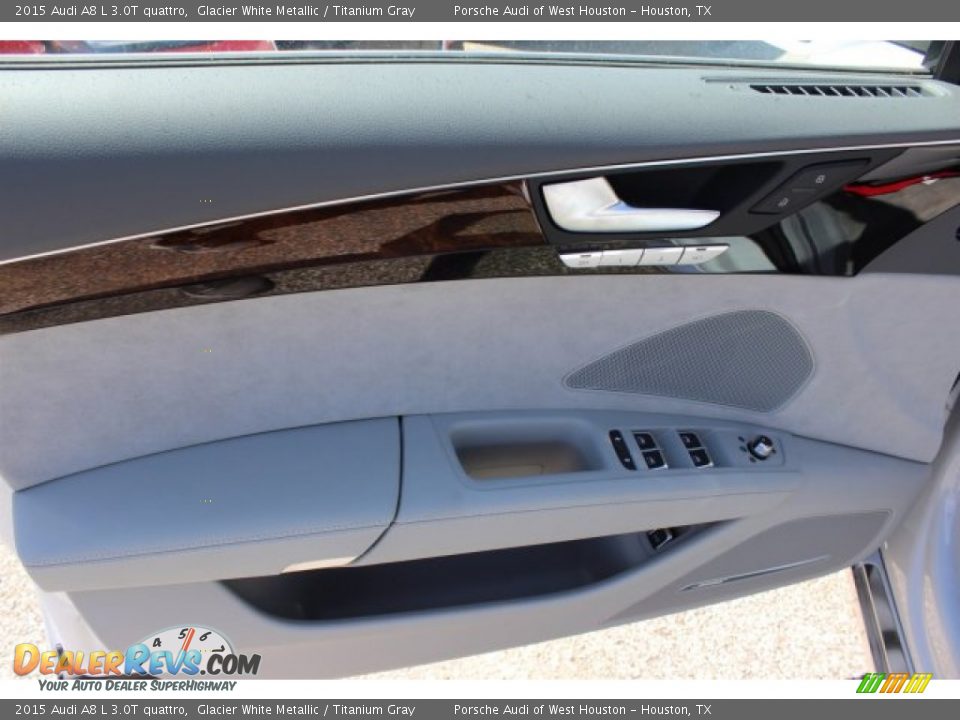 2015 Audi A8 L 3.0T quattro Glacier White Metallic / Titanium Gray Photo #10