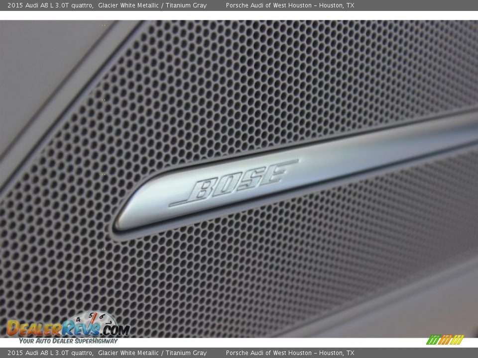2015 Audi A8 L 3.0T quattro Glacier White Metallic / Titanium Gray Photo #13