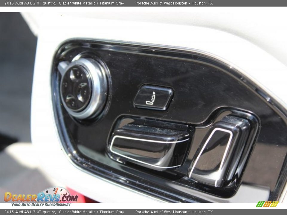 2015 Audi A8 L 3.0T quattro Glacier White Metallic / Titanium Gray Photo #14