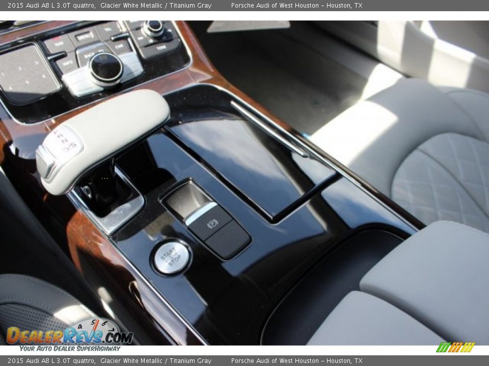 2015 Audi A8 L 3.0T quattro Glacier White Metallic / Titanium Gray Photo #18