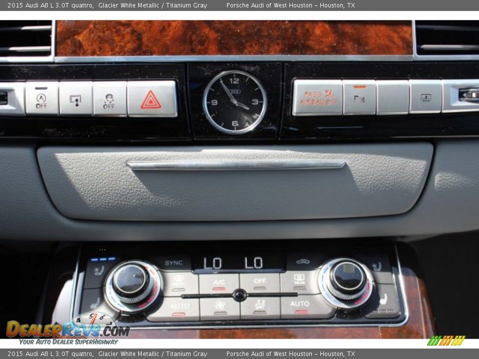 2015 Audi A8 L 3.0T quattro Glacier White Metallic / Titanium Gray Photo #19