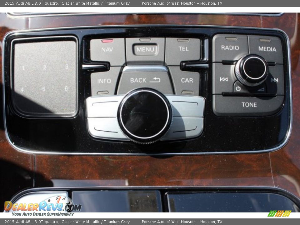 2015 Audi A8 L 3.0T quattro Glacier White Metallic / Titanium Gray Photo #20