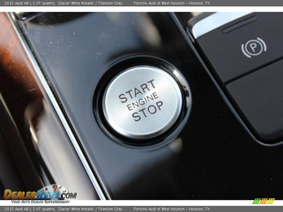 2015 Audi A8 L 3.0T quattro Glacier White Metallic / Titanium Gray Photo #21