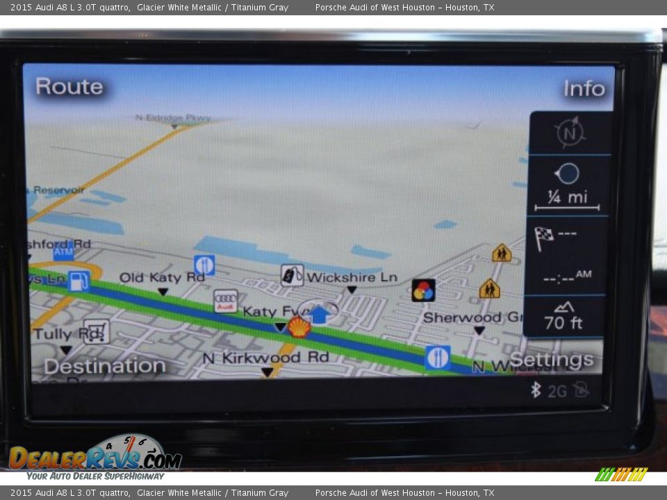 2015 Audi A8 L 3.0T quattro Glacier White Metallic / Titanium Gray Photo #22