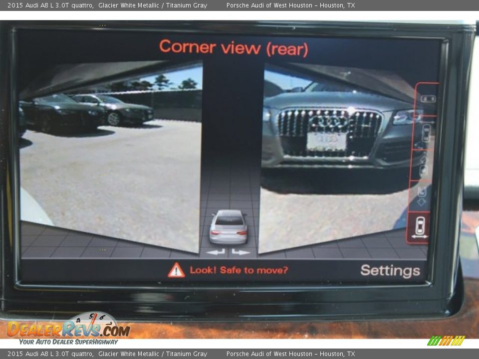 2015 Audi A8 L 3.0T quattro Glacier White Metallic / Titanium Gray Photo #24