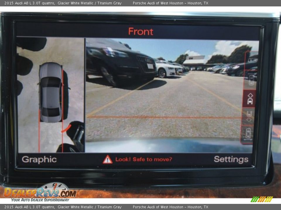 2015 Audi A8 L 3.0T quattro Glacier White Metallic / Titanium Gray Photo #25