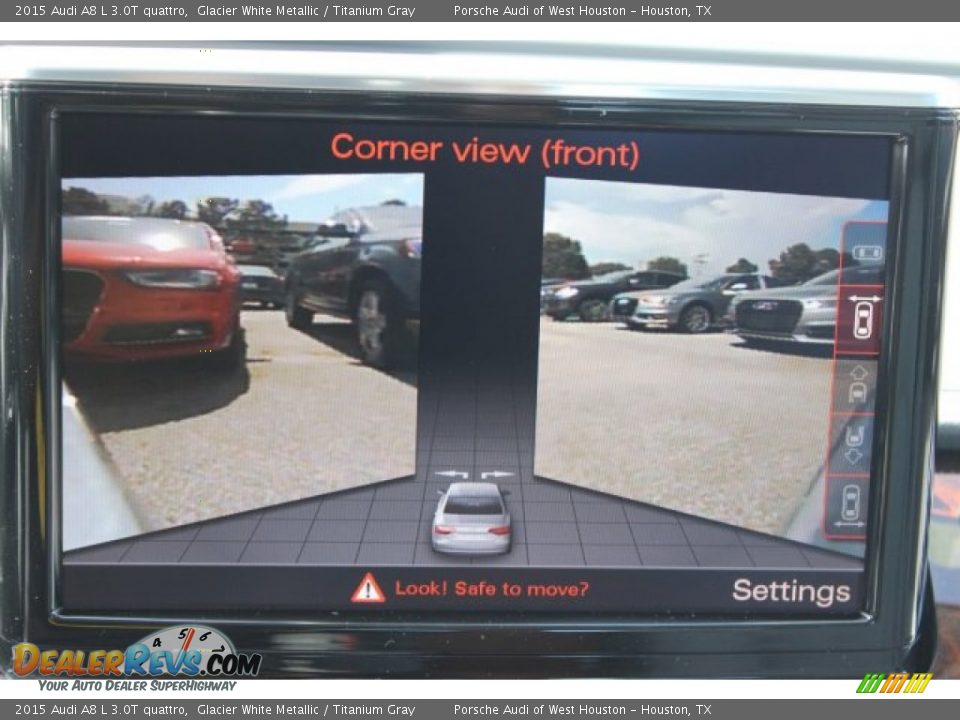 2015 Audi A8 L 3.0T quattro Glacier White Metallic / Titanium Gray Photo #26