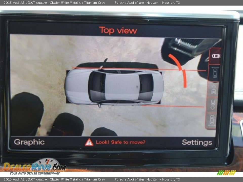 2015 Audi A8 L 3.0T quattro Glacier White Metallic / Titanium Gray Photo #27