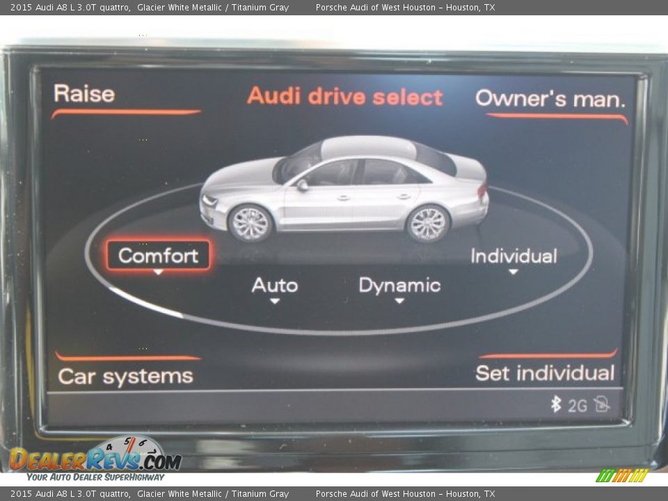 2015 Audi A8 L 3.0T quattro Glacier White Metallic / Titanium Gray Photo #29
