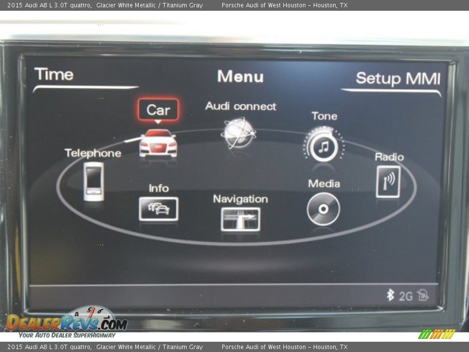 2015 Audi A8 L 3.0T quattro Glacier White Metallic / Titanium Gray Photo #30