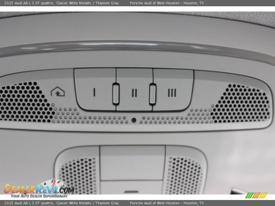 2015 Audi A8 L 3.0T quattro Glacier White Metallic / Titanium Gray Photo #33