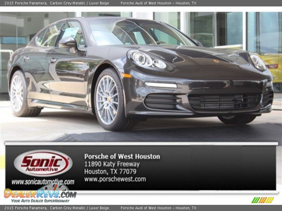 2015 Porsche Panamera Carbon Grey Metallic / Luxor Beige Photo #1