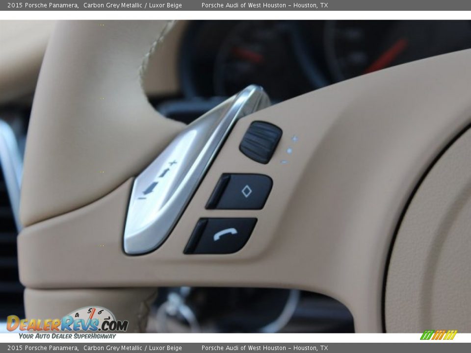 2015 Porsche Panamera Carbon Grey Metallic / Luxor Beige Photo #27