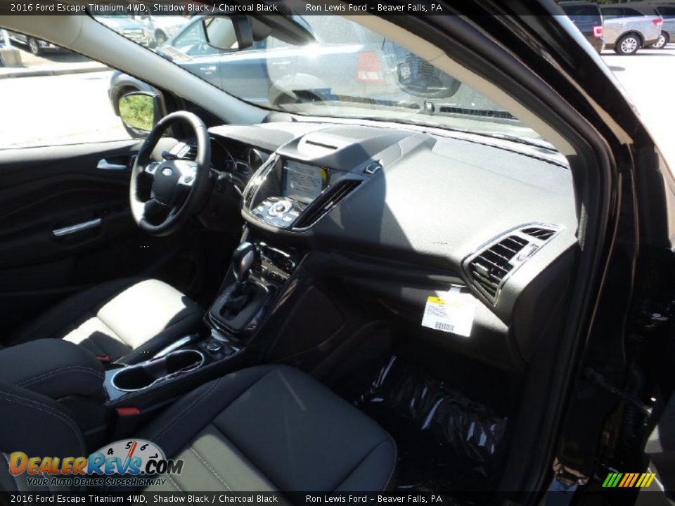2016 Ford Escape Titanium 4WD Shadow Black / Charcoal Black Photo #2