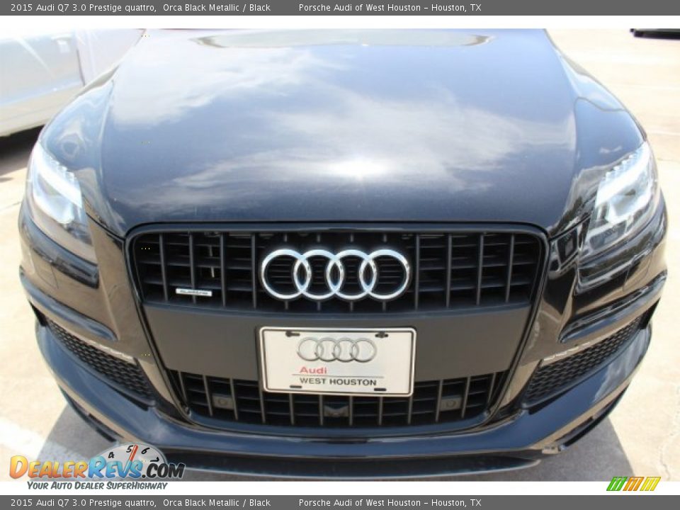 2015 Audi Q7 3.0 Prestige quattro Orca Black Metallic / Black Photo #2