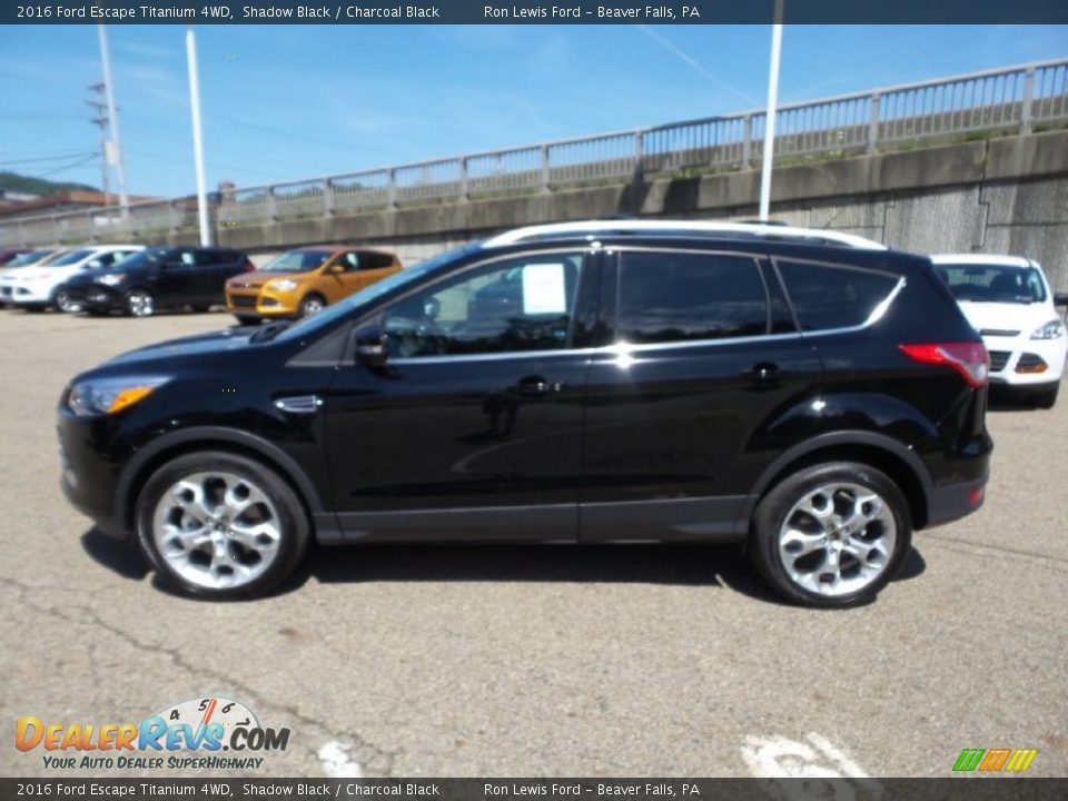 2016 Ford Escape Titanium 4WD Shadow Black / Charcoal Black Photo #7