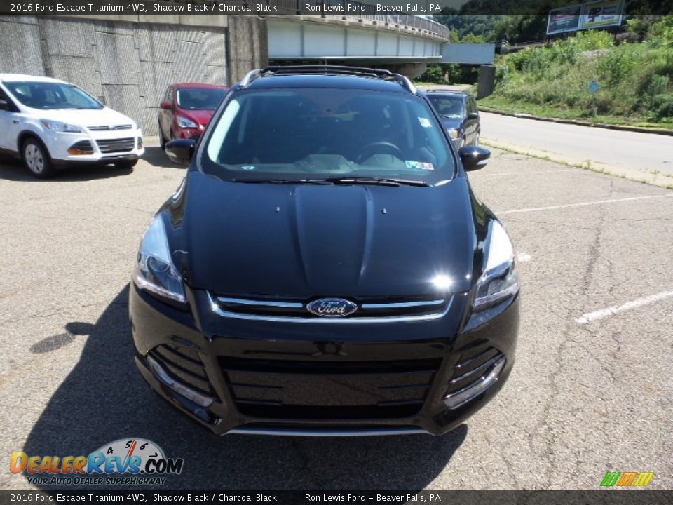 2016 Ford Escape Titanium 4WD Shadow Black / Charcoal Black Photo #9