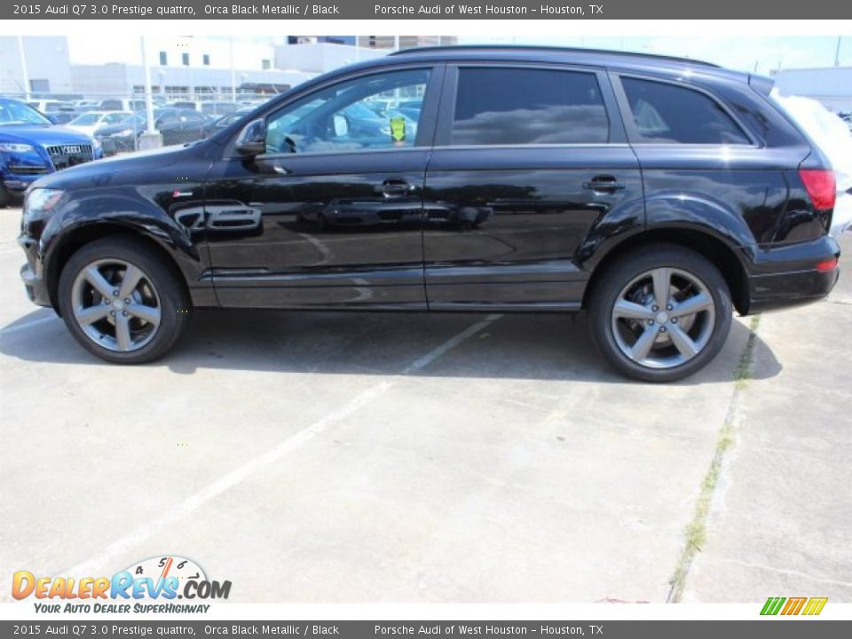2015 Audi Q7 3.0 Prestige quattro Orca Black Metallic / Black Photo #5