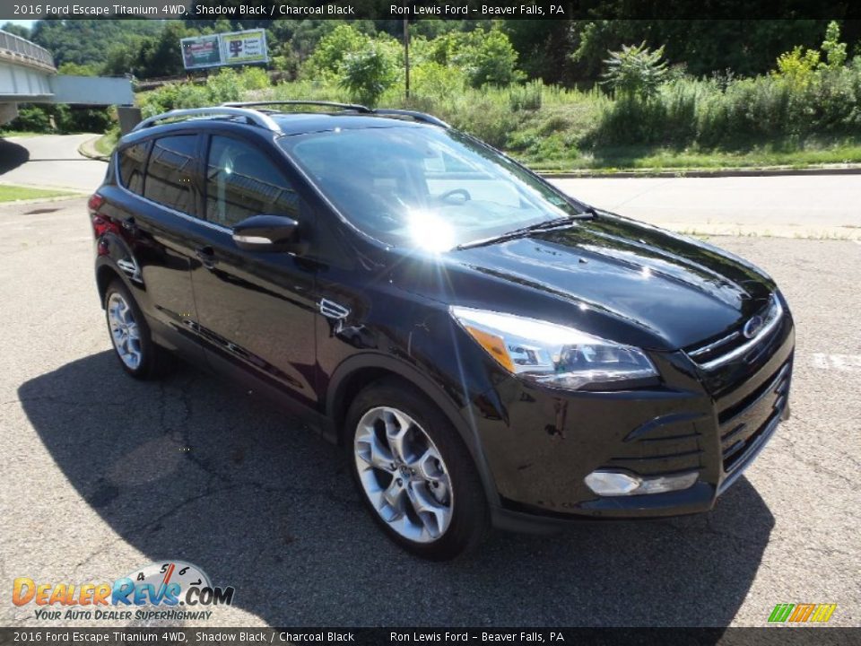 2016 Ford Escape Titanium 4WD Shadow Black / Charcoal Black Photo #10
