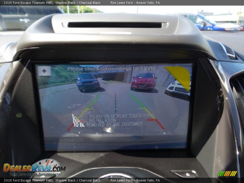 2016 Ford Escape Titanium 4WD Shadow Black / Charcoal Black Photo #18