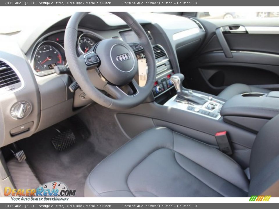 2015 Audi Q7 3.0 Prestige quattro Orca Black Metallic / Black Photo #16