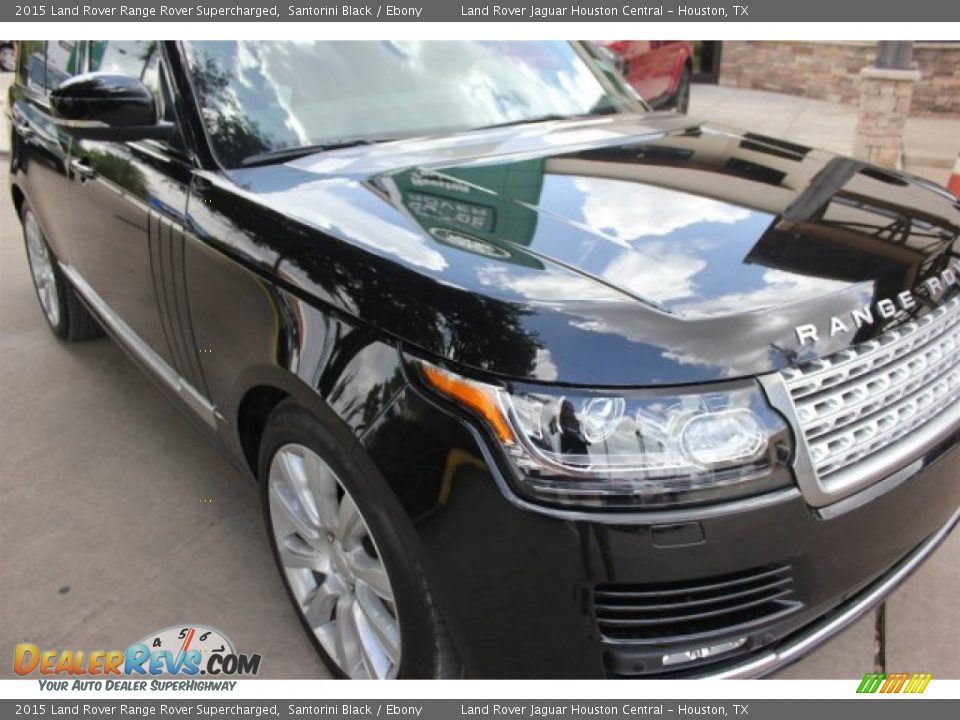 2015 Land Rover Range Rover Supercharged Santorini Black / Ebony Photo #2