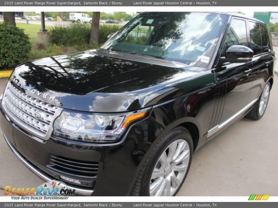 2015 Land Rover Range Rover Supercharged Santorini Black / Ebony Photo #4