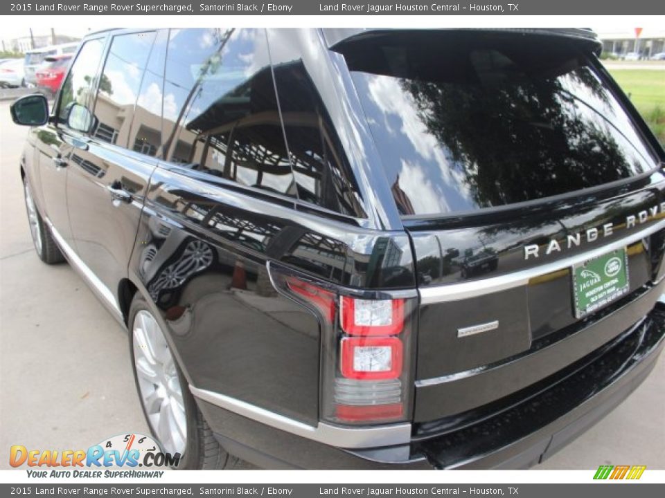 2015 Land Rover Range Rover Supercharged Santorini Black / Ebony Photo #7