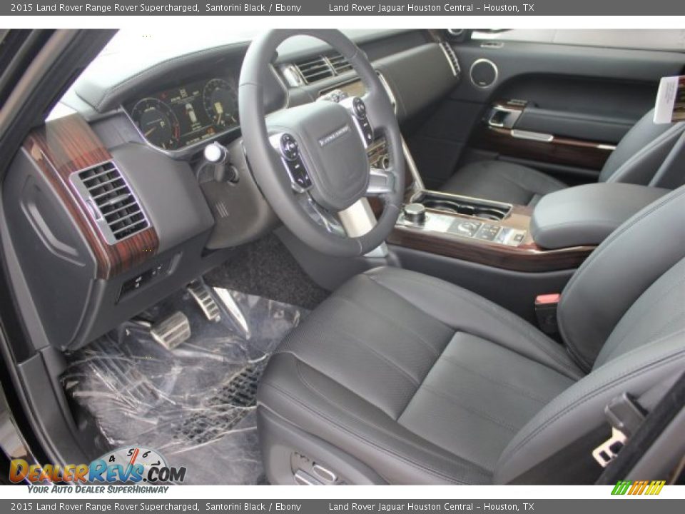 2015 Land Rover Range Rover Supercharged Santorini Black / Ebony Photo #13
