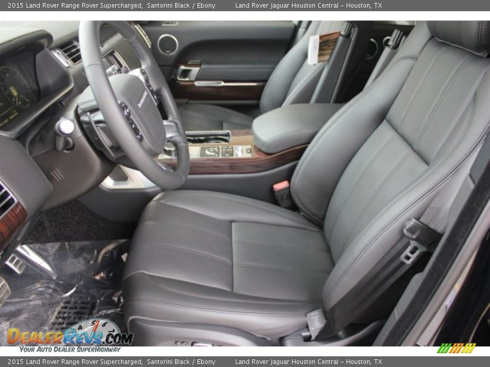2015 Land Rover Range Rover Supercharged Santorini Black / Ebony Photo #14