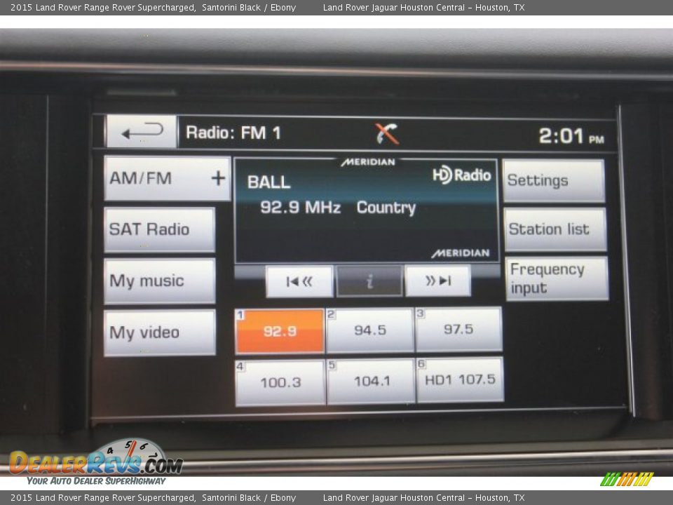 2015 Land Rover Range Rover Supercharged Santorini Black / Ebony Photo #24