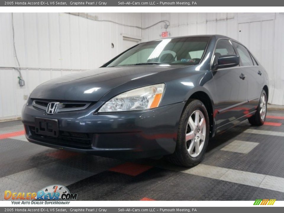2005 Honda Accord EX-L V6 Sedan Graphite Pearl / Gray Photo #3