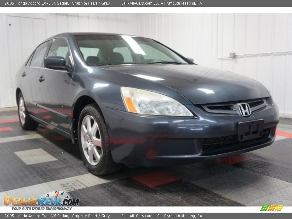 2005 Honda Accord EX-L V6 Sedan Graphite Pearl / Gray Photo #5