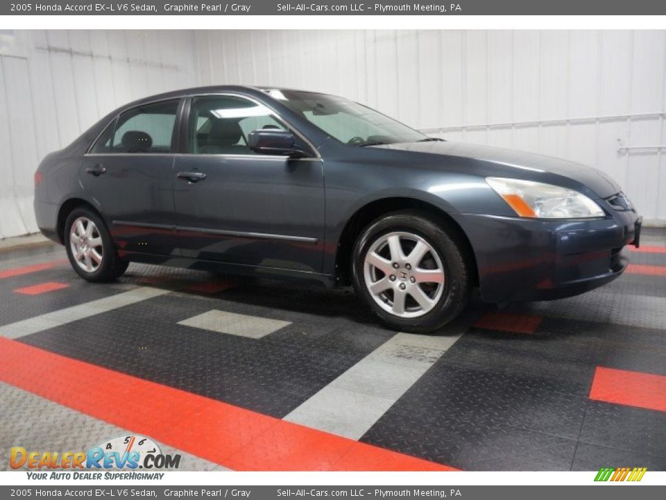 2005 Honda Accord EX-L V6 Sedan Graphite Pearl / Gray Photo #6
