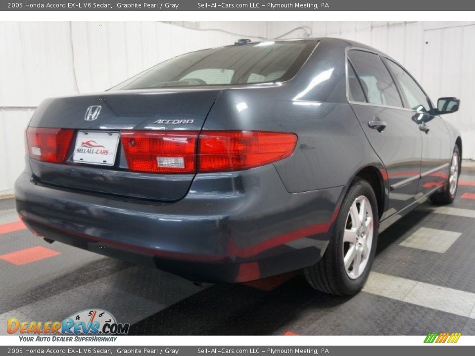 2005 Honda Accord EX-L V6 Sedan Graphite Pearl / Gray Photo #8