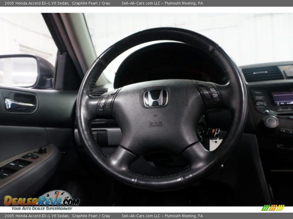 2005 Honda Accord EX-L V6 Sedan Graphite Pearl / Gray Photo #23