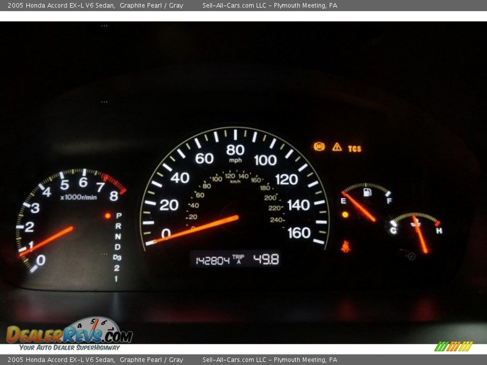 2005 Honda Accord EX-L V6 Sedan Graphite Pearl / Gray Photo #24