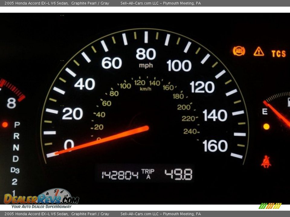 2005 Honda Accord EX-L V6 Sedan Graphite Pearl / Gray Photo #25