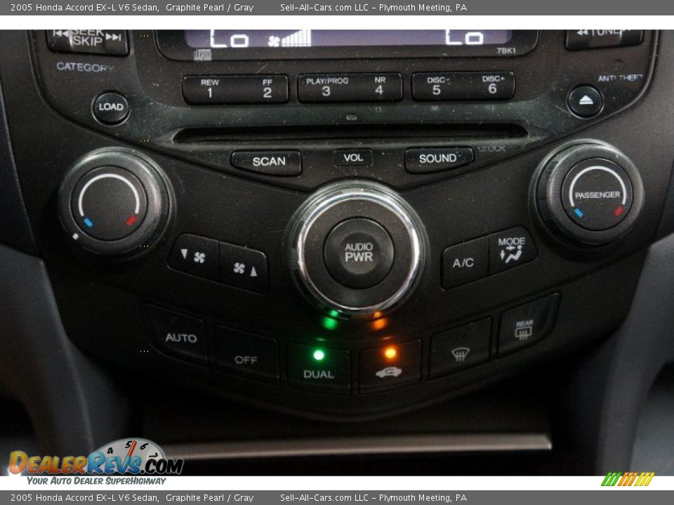 2005 Honda Accord EX-L V6 Sedan Graphite Pearl / Gray Photo #27
